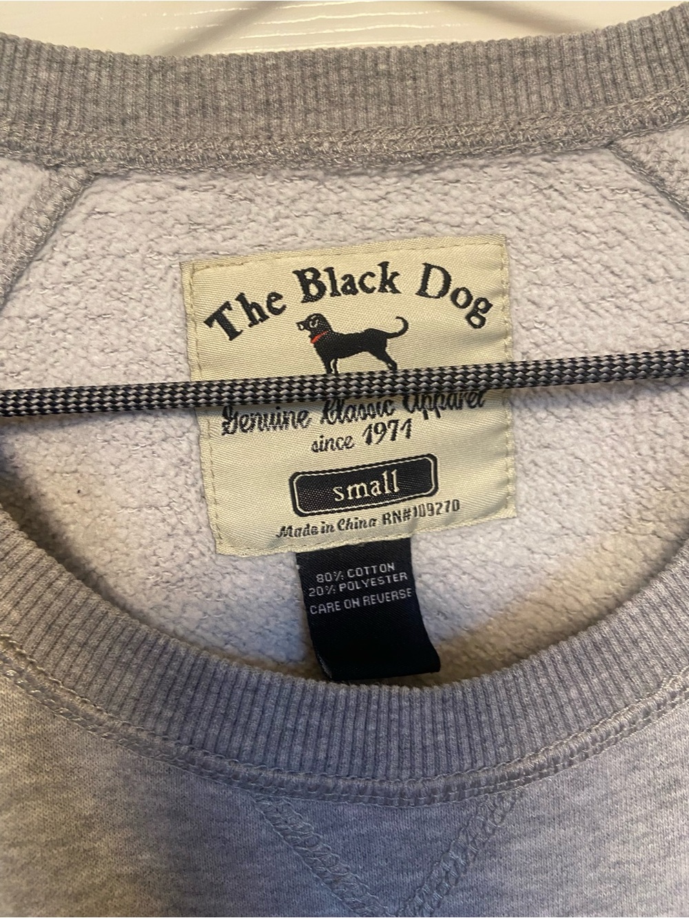 The Black Dog Gray Graphic Crewneck Sweatshirt Small - Picture 2 of 4